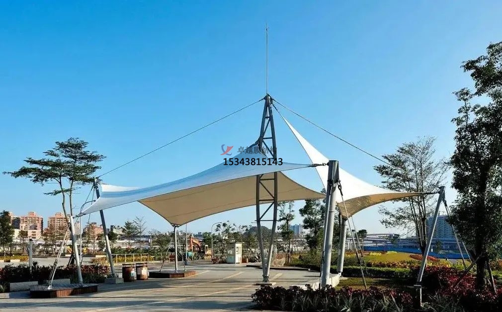 周口<font color='red'>膜結構景觀(guān)</font>拉膜案例