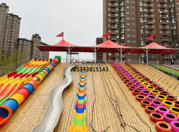 焦作滑世界橘紅色<font color='red'>張拉膜結構</font>生產(chǎn)