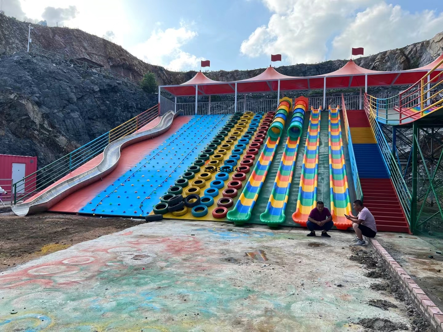 晉中滑世界橘紅色<font color='red'>張拉膜結構</font>生產(chǎn)