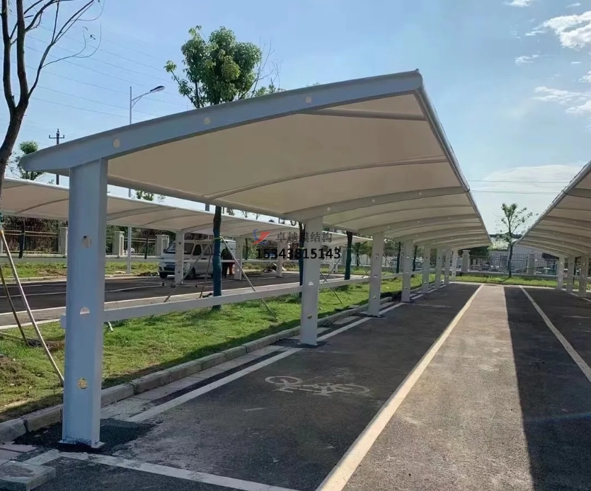 周口電動(dòng)車(chē)棚——周口<font color='red'>膜結構公司</font>【專(zhuān)業(yè)廠(chǎng)家】