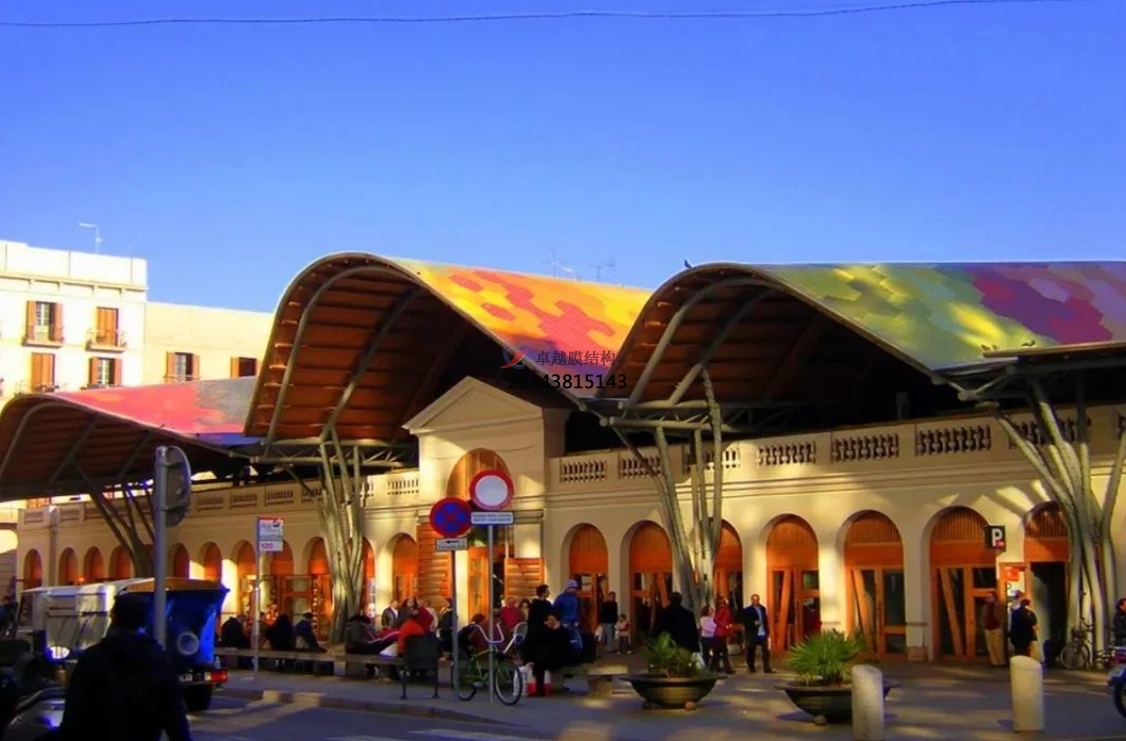 濟源農貿市場(chǎng)膜結構頂棚——濟源<font color='red'>膜結構公司</font>【專(zhuān)業(yè)廠(chǎng)家】