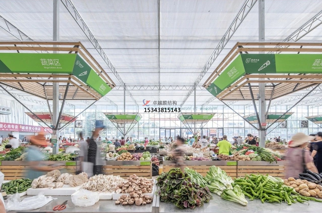 曲靖農貿市場(chǎng)頂棚——曲靖<font color='red'>膜結構公司</font>專(zhuān)業(yè)廠(chǎng)家