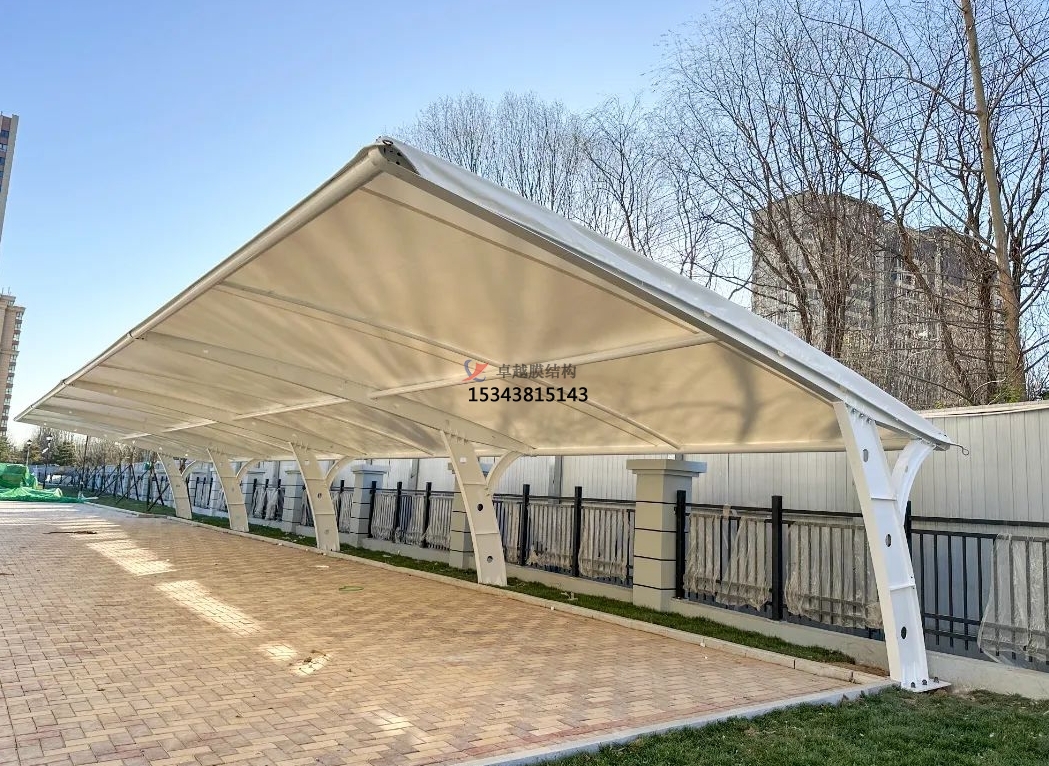 咸寧七字型<font color='red'>膜結構車(chē)棚</font>——咸寧膜結構公司專(zhuān)業(yè)廠(chǎng)家