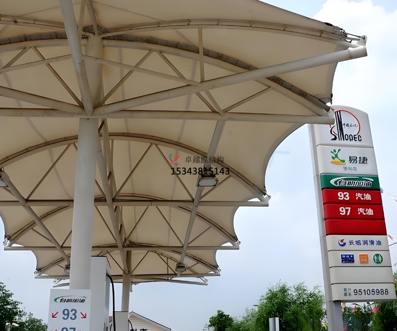 茂名加油站膜結構頂棚——茂名<font color='red'>膜結構公司</font>專(zhuān)業(yè)廠(chǎng)家