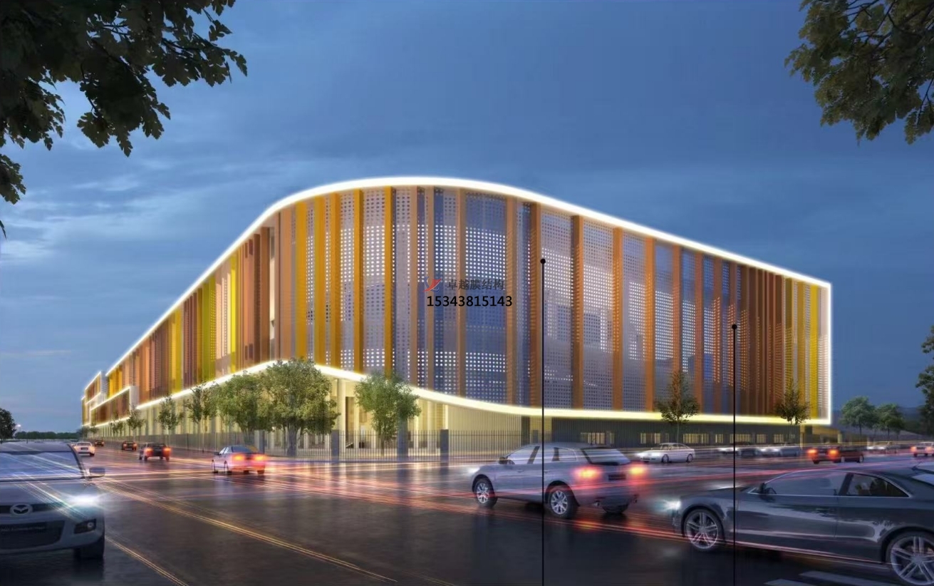 廊坊水產(chǎn)物流園織物幕墻項目——<font color='red'>網(wǎng)格膜</font>結構專(zhuān)業(yè)廠(chǎng)家