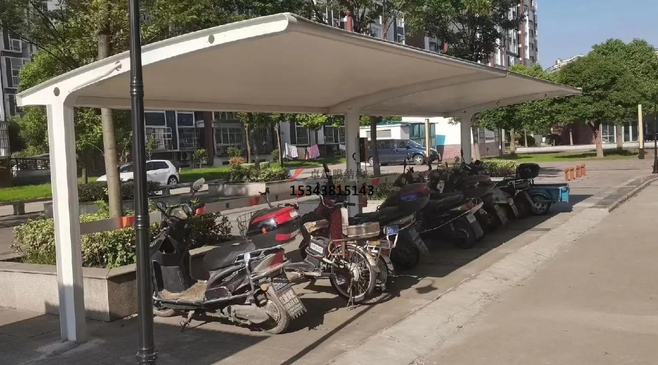 膜結構自行車(chē)棚