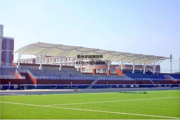 河北<font color='red'>膜結構看臺</font>/舞臺【河北省科技工程學(xué)校等】工程設計施工案例