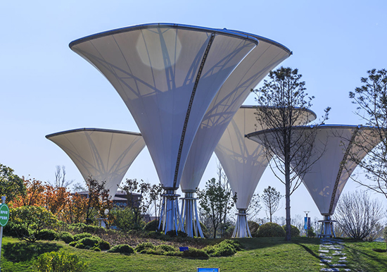 膜結構地下車(chē)庫入口