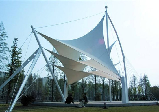 膜結構自行車(chē)棚