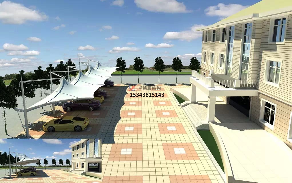 淮安<font color='red'>膜結構公司</font>【索膜結構停車(chē)場(chǎng)】淮安膜結構廠(chǎng)家