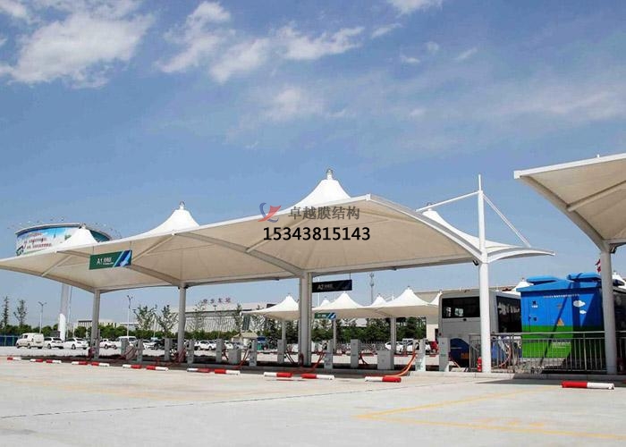 格爾木<font color='red'>膜結構公司</font>【索膜結構充電樁車(chē)棚】格爾木膜結構廠(chǎng)家
