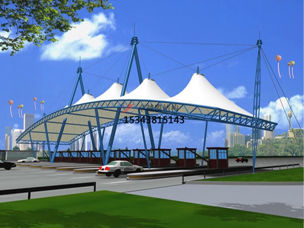 收費站膜結構 膜結構公司 <font color='red'>膜結構廠(chǎng)家</font>